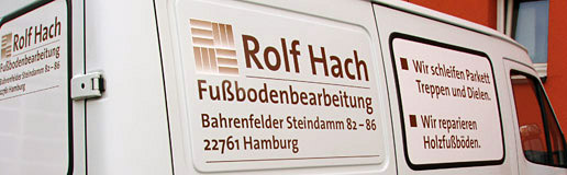 Rolf Hach Fußbodenbearbeitung Dienstwagen